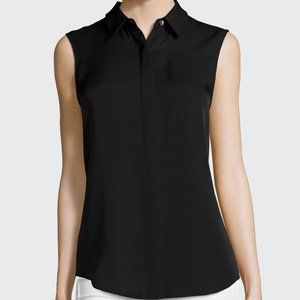 NWOT Theory Tanelis Sleveless Silk Georgette Top